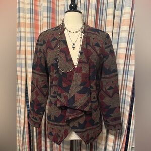 🪶Adorable southwestern Aztec coat by Vintage America. Cowgirl style! Size L🪶